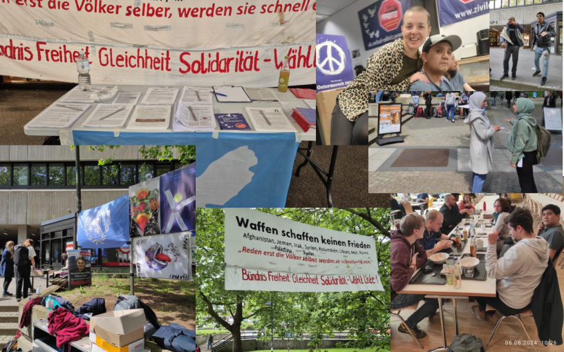 Collage mit Szenen von Aktivitäten des RIS